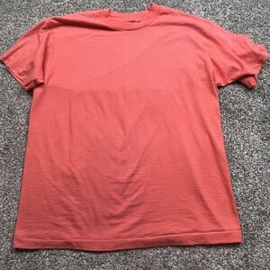 Vintage Fruit Of‎ The Loom Shirt Mens XL Coral Best Blank Tee Made USA 90s